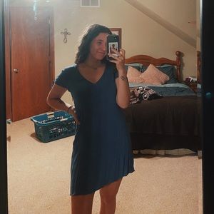 Simple blue dress